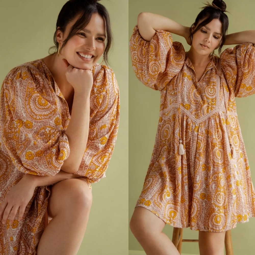 🆕 Anthropologie Bohemian Mini-Dress. NWT
